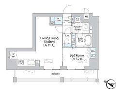 イストワール阿佐ヶ谷 1LDKの間取図画像