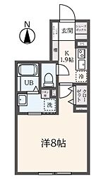 ルネサンスコート亀戸ＳＯＵＴＨ 3階1Kの間取り