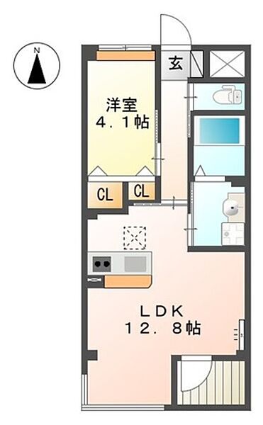 和歌山県和歌山市三葛(賃貸マンション1LDK・1階・41.80㎡)の写真 その2