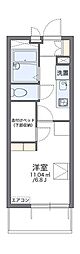 レオパレスパセオ栗平 1Kの間取図画像