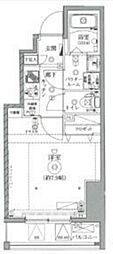 クレイシア戸越公園 1Kの間取図画像
