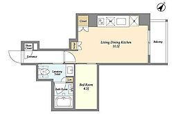ラクラス赤羽 1LDKの間取図画像