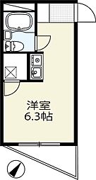 ダジュール生田 ワンルームの間取図画像