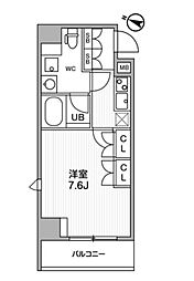 アークマーク巣鴨 5階1Kの間取り