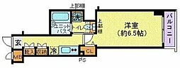 都営浅草線 東銀座駅 徒歩3分の賃貸マンション 8階1Kの間取り