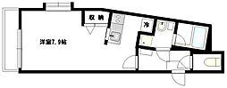 スターダスト新百合 ワンルームの間取図画像
