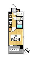 横浜天王町SHOKENResidence 1Kの間取図画像