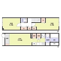 Forest Terrace Iogi 2LDKの間取図画像