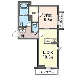 間取図画像 1LDK