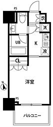セントラル銀座 1Kの間取図画像