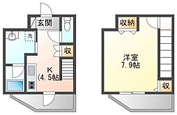 デュラブル・センチュリー・コート 1DKの間取図画像
