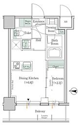 ONEROOFRESIDENCE錦糸町 1DKの間取図画像