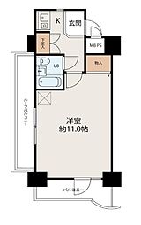 ライオンズマンション横浜伊勢佐木町 1Kの間取図画像