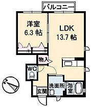 ブランドール　ＯＨＮＯ A0103 ｜ 島根県出雲市斐川町沖洲602-3（賃貸アパート1LDK・1階・46.71㎡） その2