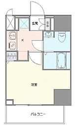 GENOVIA草加 1Kの間取図画像