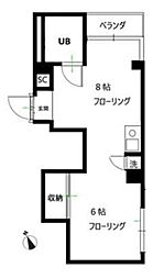上荻マルモビル ワンルームの間取図画像
