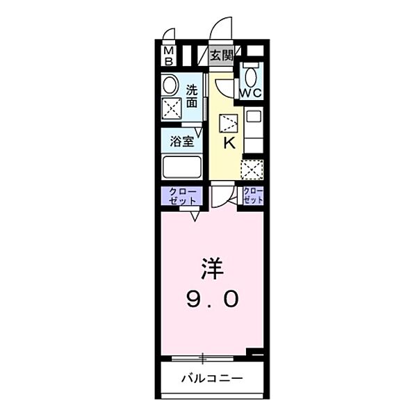 カンパネラ 101｜神奈川県川崎市高津区下作延２丁目(賃貸アパート1K・1階・29.53㎡)の写真 その2