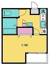 カーサ・アルモ 1Kの間取図画像