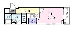 東京メトロ丸ノ内線 中野坂上駅 徒歩8分の賃貸アパート 3階1Kの間取り