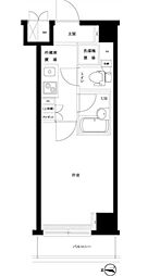 ルーブル池上伍番館 5階1Kの間取り