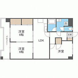 グレーシア上山門 3LDKの間取図画像