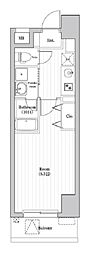 アーバンパーク三ノ輪2 1Kの間取図画像