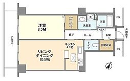 トルナーレ日本橋浜町トルナーレタワー 1LDKの間取図画像