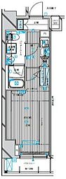 MAINSTAGE亀戸5ミライエ 1Kの間取図画像