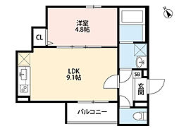 間取図画像 1LDK