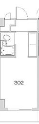 サンウッド淵野辺 1Kの間取図画像