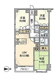 厚木・コアラマンション 3LDKの間取図画像