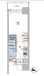 ボヌールステージ笹塚 1Kの間取図画像
