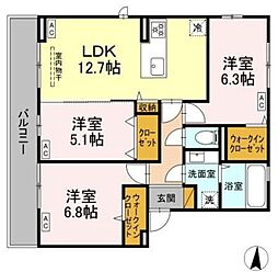間取図画像 3LDK