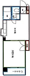 リヒテンシュタイン 3階1DKの間取り