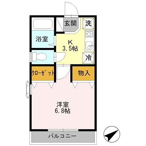 ウェール 103｜東京都調布市飛田給１丁目(賃貸アパート1K・1階・23.40㎡)の写真 その2
