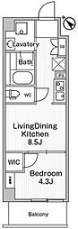 COMFORIALIV巣鴨 1LDKの間取図画像