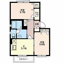 アベニュー日垣田Ｃ 2階
