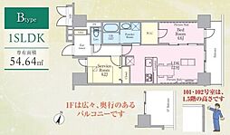 WISTERIAAoto 1SLDKの間取図画像
