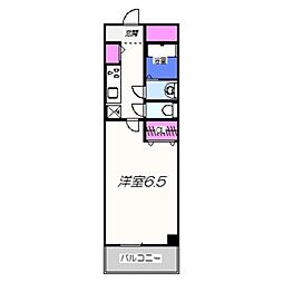 ラポール 1Kの間取図画像