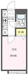 プランドール瑞江3 1Kの間取図画像