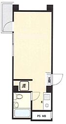 ジュウエル浜離宮 ワンルームの間取図画像