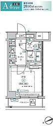 RELUXIA横浜弘明寺 1Kの間取図画像