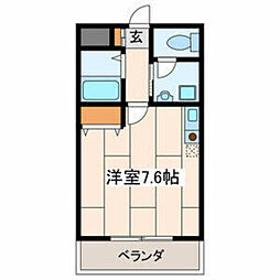 Vertehatayamatms ワンルームの間取図画像
