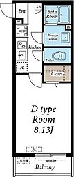 リブリ坂戸南町 1Kの間取図画像