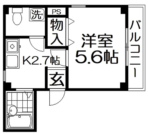 香里ニートネス ｜大阪府寝屋川市田井町(賃貸マンション1K・2階・22.00㎡)の写真 その2