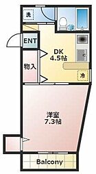 アーガスヒルズ53 1DKの間取図画像