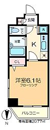 ガーラ・シティ東陽町 1Kの間取図画像