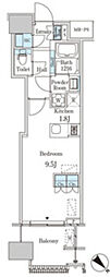 レガシス中目黒 ワンルームの間取図画像