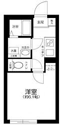 JR常磐線 南千住駅 徒歩2分の賃貸マンション 1階1Kの間取り