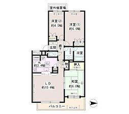 松戸小金台パーク・ホームズ 3LDKの間取図画像